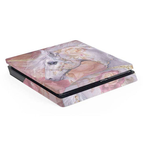 Licorne Florale Rose Unicorn by Laurie Prindle PlayStation PS4 Skins